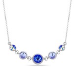 Collier Dolce Niki argent rhodi  cristal  