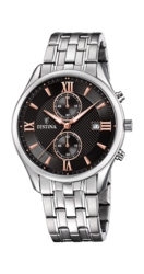 Montre, Homme, Chrono acier noir, Festina F6854/7