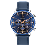 Montre Homme Chrono Cuir Bleu Pierre Lannier 224G166