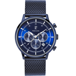 ontre homme chrono bleu bracelet milanais 