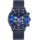 ontre homme chrono bleu bracelet milanais 