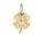 Pendentif trfle Or jaune 18 carats