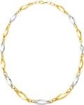 Collier bicolore or 18 carats