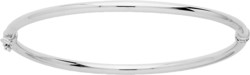 Bracelet jonc ouvrant or blanc 9 carats