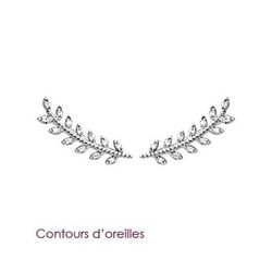 Contours d'oreilles argent rhodi 1511310