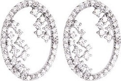 Boucles d'oreilles argent et oxydes