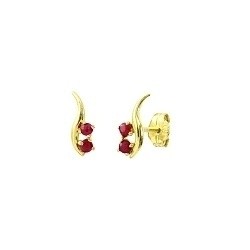 Boucles d'oreilles rubis  XBO726R