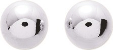 Boucles d'oreilles argent rodhi boule