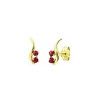 Boucles d&#039;oreilles rubis  XBO726R