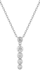 Collier argent rhodi oxydes