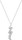 Collier argent moderne et zirconiums