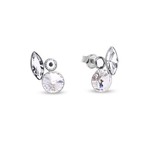 Boucles d&#039;oreilles Artesia argent rhodi  Cristal