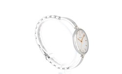 Montre Femme PRETTY Cadran Blanc Bracelet Acier Argent