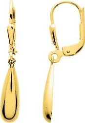 Boucles d'oreilles or jaune