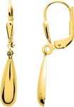 Boucles d&#039;oreilles or jaune 