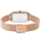 Montre Femme ARIANE Cadran Dor rose Bracelet Acier milanais