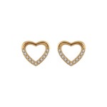 Boucles d&#039;oreilles plaqu or vid 