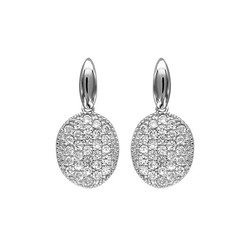 Boucles d'oreilles oxydes argent rhodi