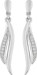 Boucles d'oreilles oxydes pendantes argent rhodi