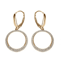 Boucles d'oreilles pendante plaqu� or