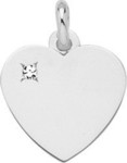 pendentif coeur oxyde