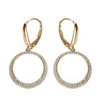 Boucles d'oreilles pendante plaqu� or 