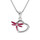 Collier argent libellule