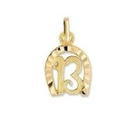 Pendentif fer  cheval Or jaune 18 carats