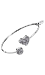 Lotus style DAME bracelet coeur