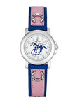 Montre fillette rose et bleu cheval 647481