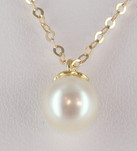 COLLIER 375 ORJ PERLE BLANCHE 7-7,5 42+3CM