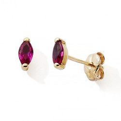 Boucles d'oreilles puce or 9 carats