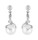 Boucles d'oreilles pendante perles de culture