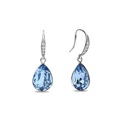 Boucles d'oreilles argent cristal