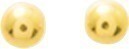 Boucles d'oreilles boules or jaune  N10808