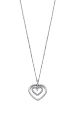 LOTUS STYLE COLLIER DAME COEUR ACIER