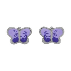 Boucles d'oreilles argent papillon