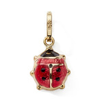 Pendentif or jaune 9 carats coccinelle