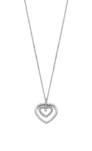 LOTUS STYLE COLLIER DAME COEUR ACIER