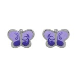 Boucles d&#039;oreilles argent papillon 