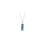 Collier femme Spark cristal swarovski bleu