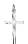 pendentif croix fantaisie argent rhodi