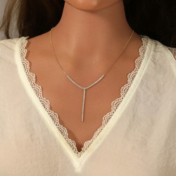 Collier cravate plaqu or