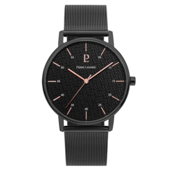 Montre Homme CITYLINE Cadran Noir Bracelet Acier milanais No