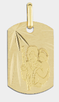 Médaille st christophe or jaune 18 carats R445
