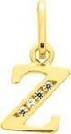 Pendentif initiale oxydes or jaune 18 carats