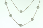 Collier 6 perles or jaune  9 carats