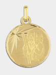 médaille st christophe or jaune lucas lucor