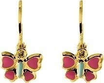 Boucles d'oreilles dormeuse papillon 8492