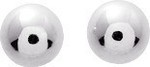 Boucles d&#039;oreilles boules or blanc N10808